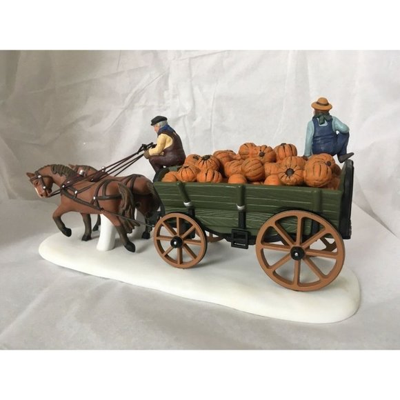 Dept 56 New England Village - Harvest Pumpkin Wagon - Picture 2 of 5
